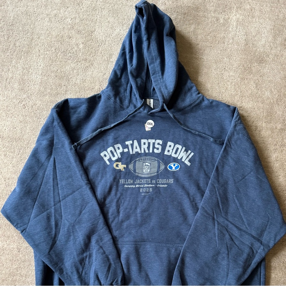 NWT-Pop-Tarts Bowl 2025 Hoodie-Georgia Tech vs Brigham Young